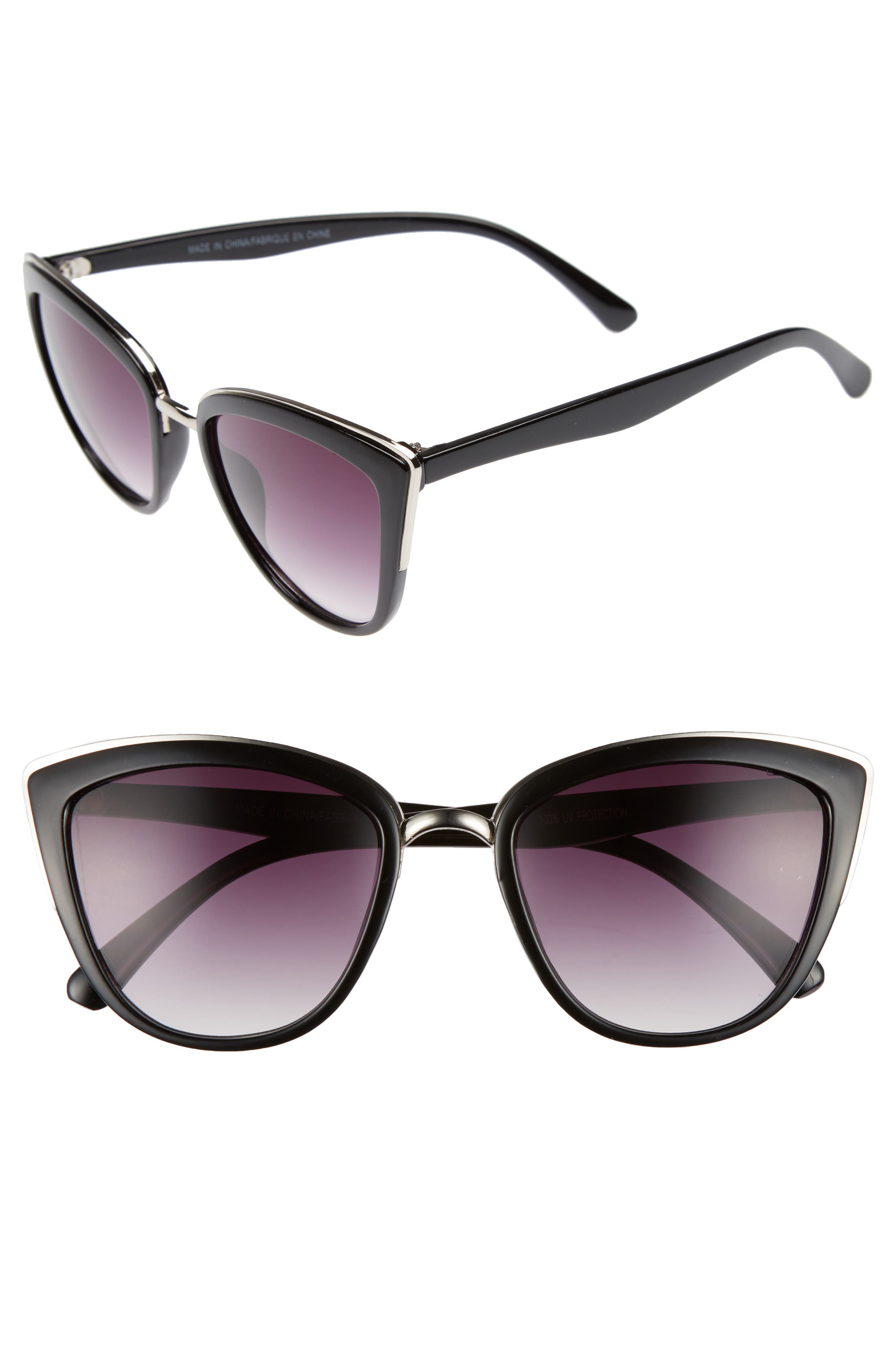 BP. 55mm Metal Rim Cat Eye Sunglasses Nordstrom