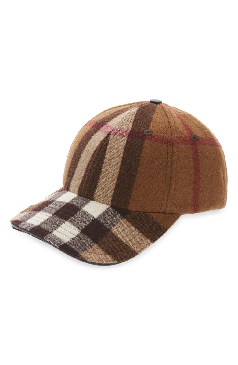 Burberry Check Wool Baseball Cap | Nordstrom