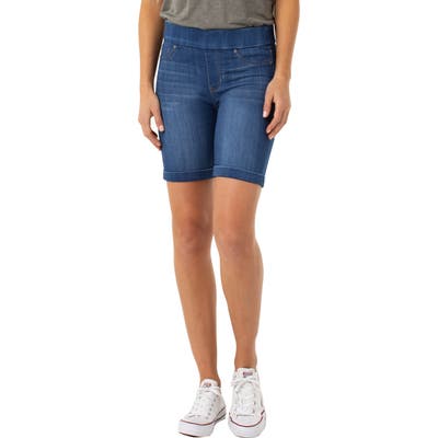 Liverpool Roxie Pull-On Shorts, Blue