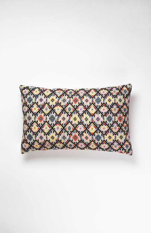 ARCHIVE NEW YORK ARCHIVE NEW YORK NAHUALA CLASSIC YELLOW HANDWOVEN COTTON BROCADE THROW PILLOW