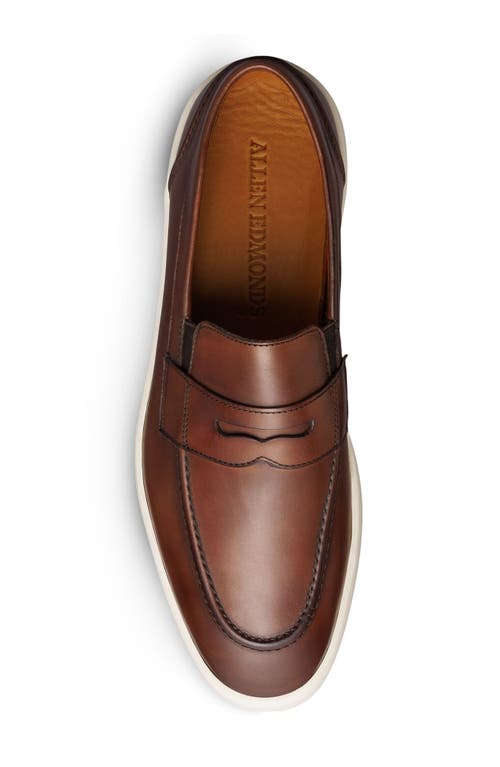 Allen Edmonds Rand Penny Slip-on Sneaker In Chili