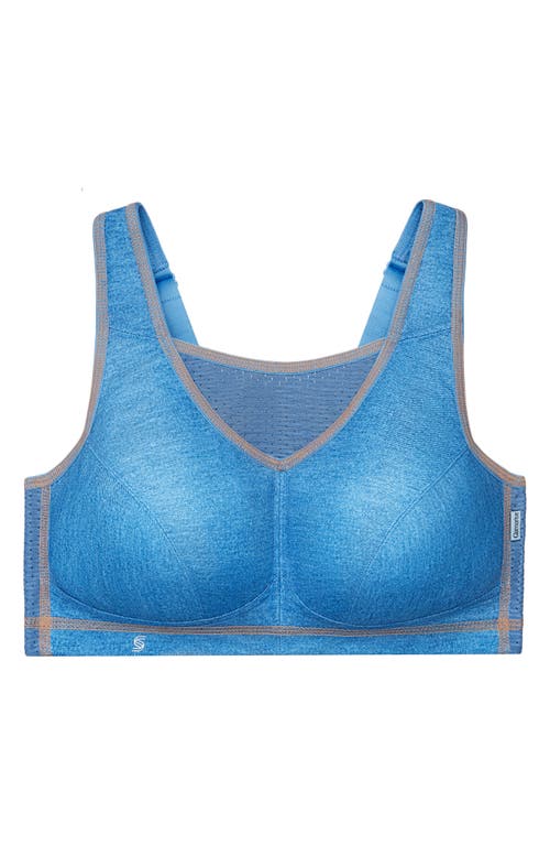 Shop Glamorise No-bounce Camisole Elite Sports Bra In Light Denim