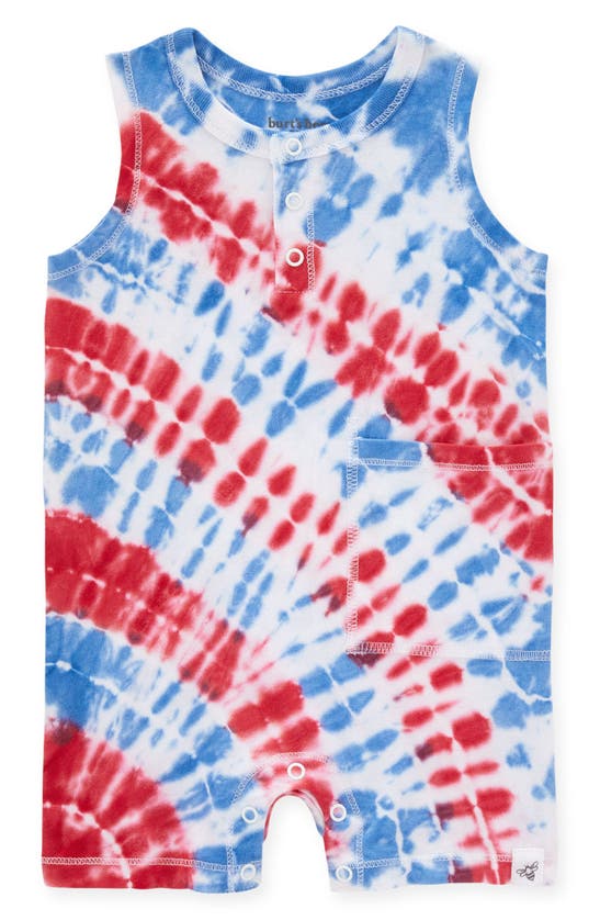 Burt's Bees Baby Babies' Organic Cotton Tie Dye Romper In Rose