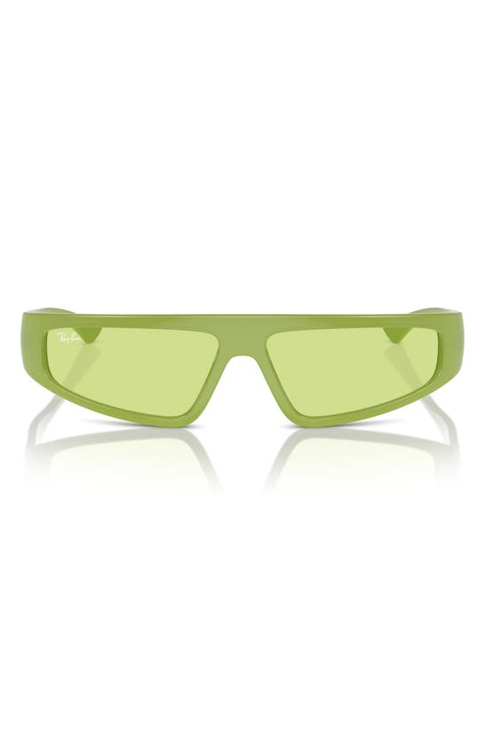 Shop Ray Ban Izaz 59mm Wraparound Sunglasses In Green