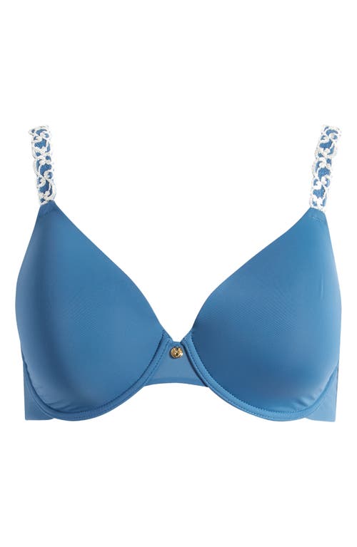 Natori Pure Luxe Underwire T-shirt Bra In Blue