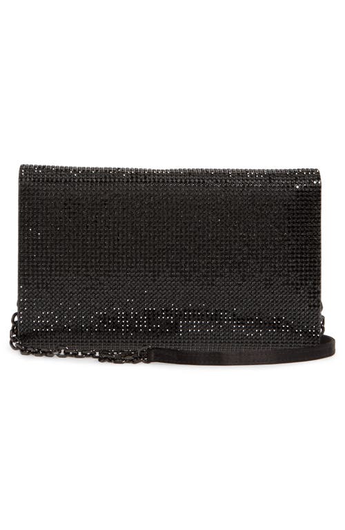 Judith Leiber Fizzoni Full-beaded Clutch Bag In Ebonized Jet