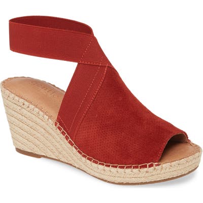 Gentle Souls Signature Colleen Espadrille Wedge- Red