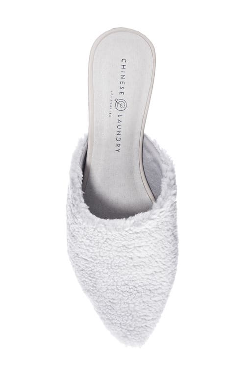 Chinese Laundry Easton Mule In Grey Faux Fur