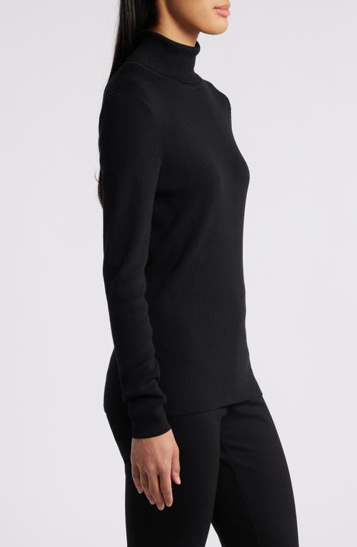 Shop Anne Klein Turtleneck Sweater In Anne Black