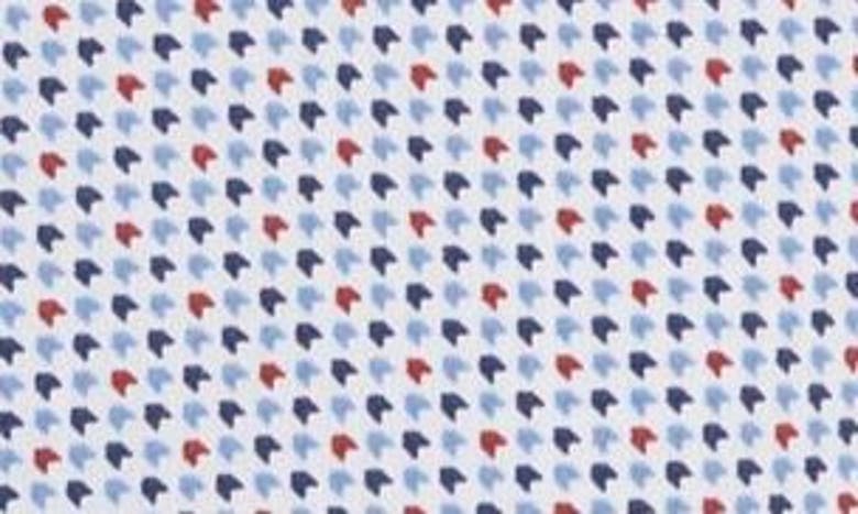 TOMMY HILFIGER ALL SEASON STRETCH PRINTED SLIM FIT DRESS SHIRT