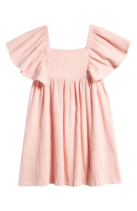 Shop Tucker + Tate Kids' Flutter Sleeve Dress In Pink English