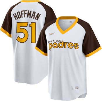 Men's Nike Trevor Hoffman White San Diego Padres Home Cooperstown  Collection Player Jersey