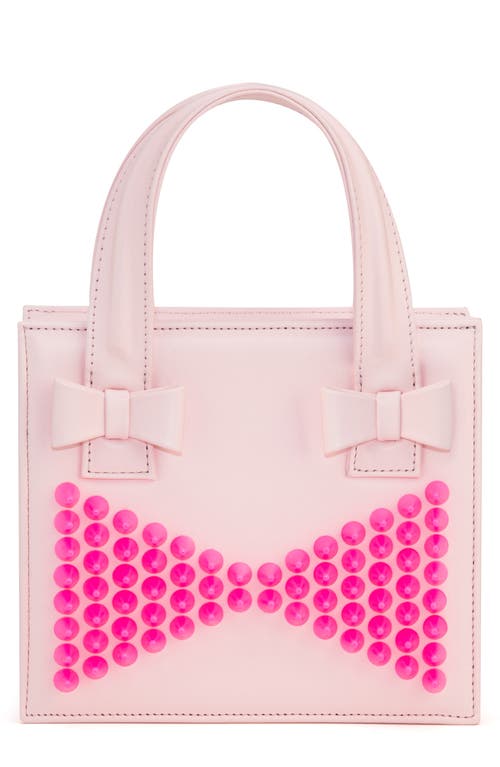 Mach & Mach Elsa Glow-in-the-Dark Studded Handbag in Pink