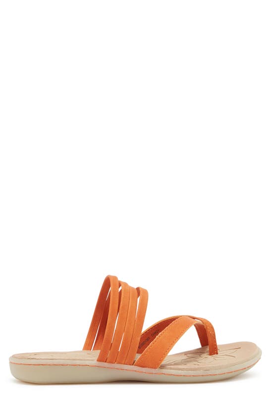 B O C By Born Alisha Toe Loop Sandal In Orange Nubuck