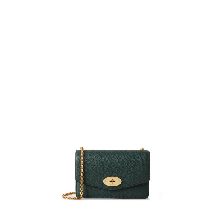 Shop Mulberry Plaque Leather Coin Pouch In  Green
