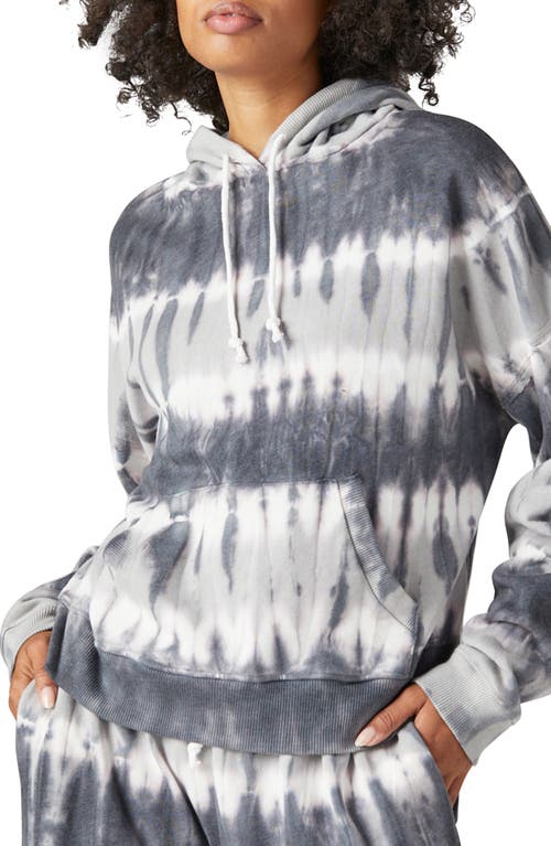 Lucky Brand Chill at Home Fleece Hoodie Black Tie Dye Nordstrom,