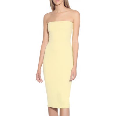 Susana Monaco Strapless Body-Con Dress, Yellow