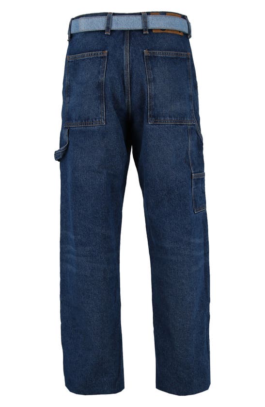Shop Off-white Meteor Carpenter Jeans In Denim Blue
