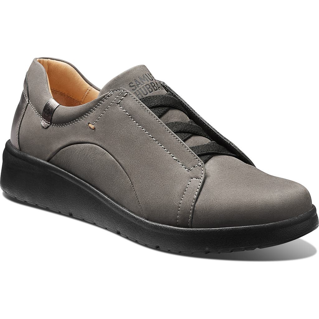 Samuel Hubbard Marin Slip-on Sneaker In Gray Nubuck