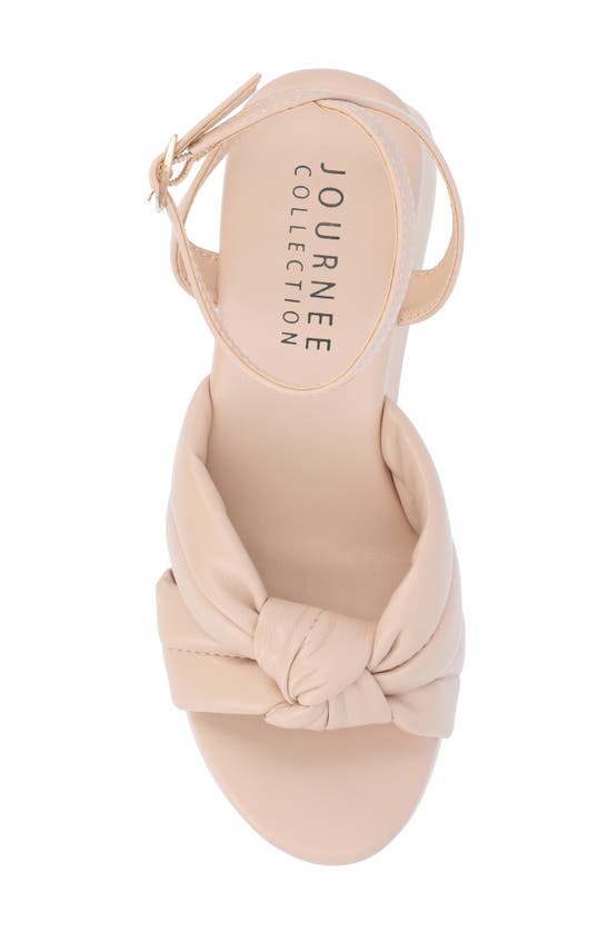 Journee Collection Lailee Ankle Strap Platform Sandal In Nude
