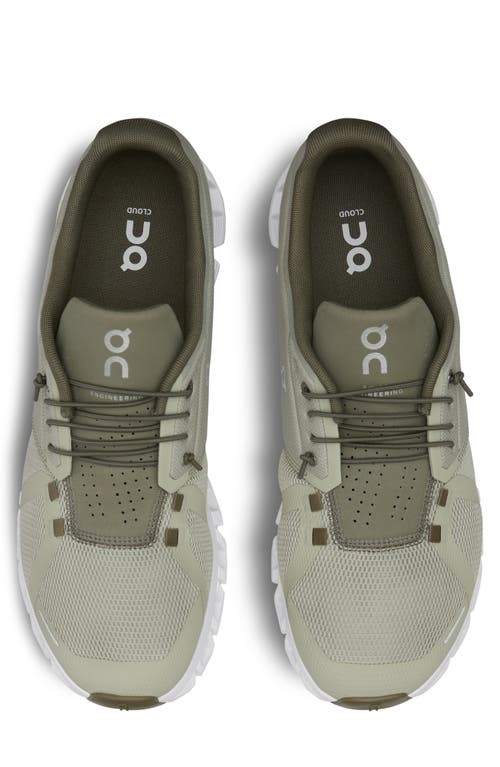 On Cloud 5 Running Shoe In Chalk/grove