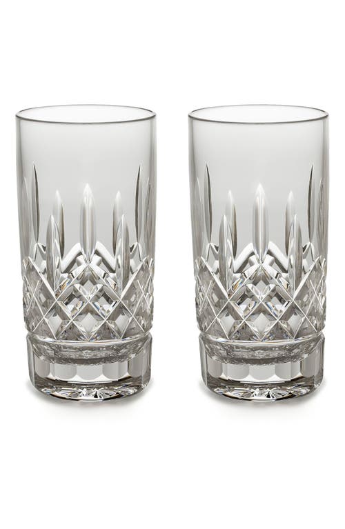 Waterford 'lismore' Lead Crystal Highball Glasses In Clear