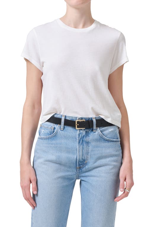 Shop Citizens Of Humanity Kyle Cotton Baby Tee In Pashmina
