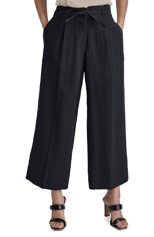 DKNY Tie Waist Wide Leg Pants at Nordstrom,