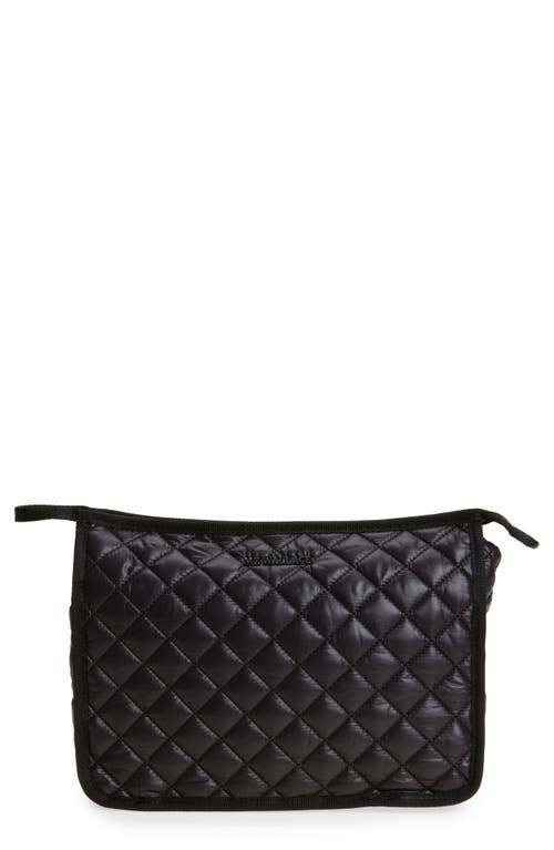 MZ Wallace Metro Quilted Nylon Clutch in Black 