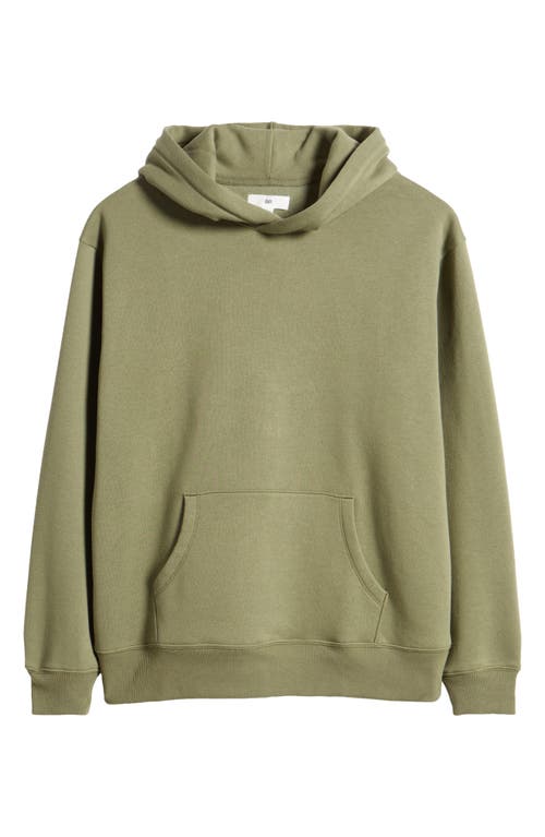 Shop Bp. Fleece Hoodie In Green Lichen