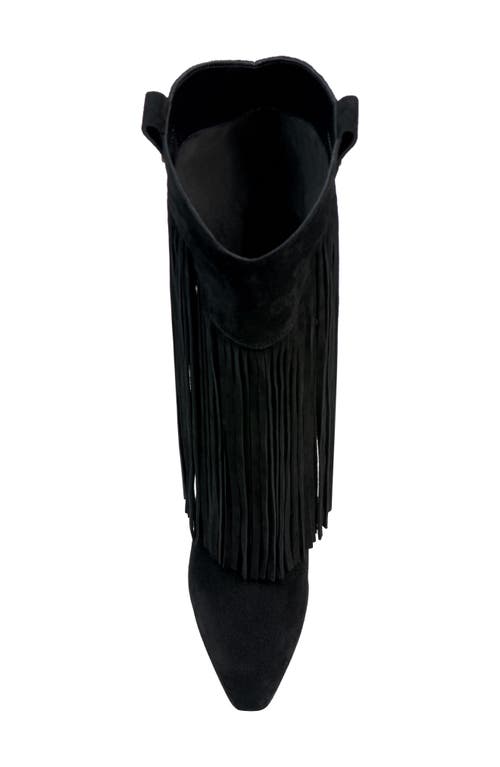 Vince Camuto Shela Pointed Toe Western Boot In Black