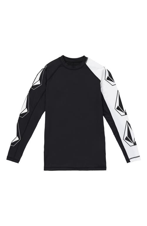 Shop Volcom Surf Vitals Jack Robinson Long Sleeve Rashguard In Black