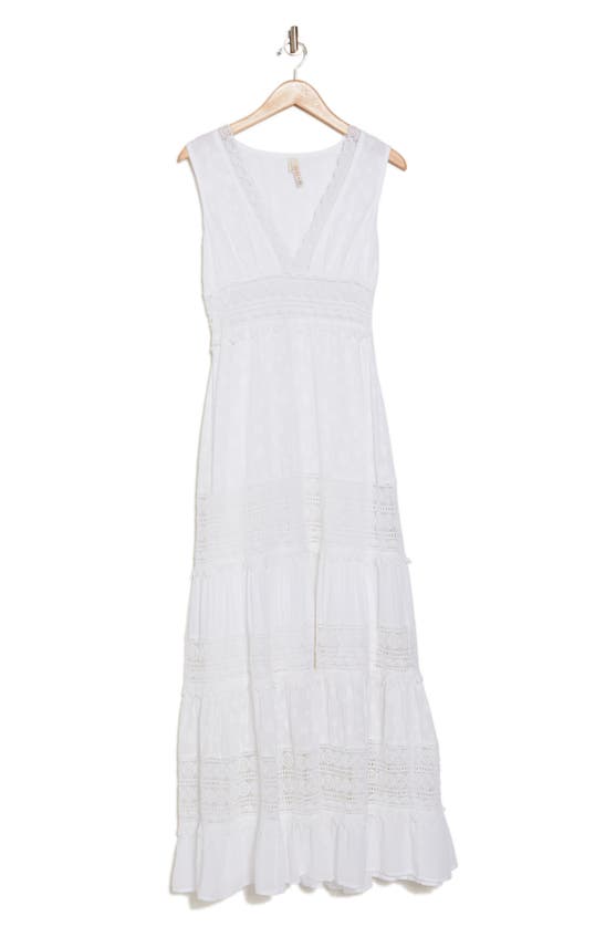 Raga Aria Cotton Maxi Dress In White