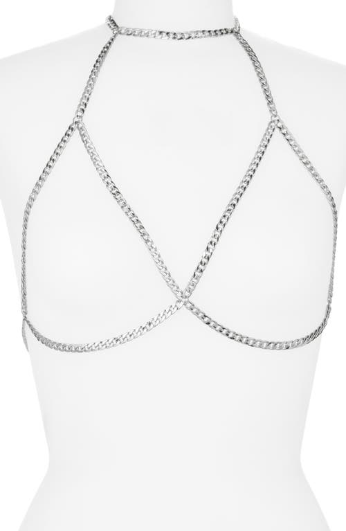 Curb Chain Bikini Body Jewelry in Silver