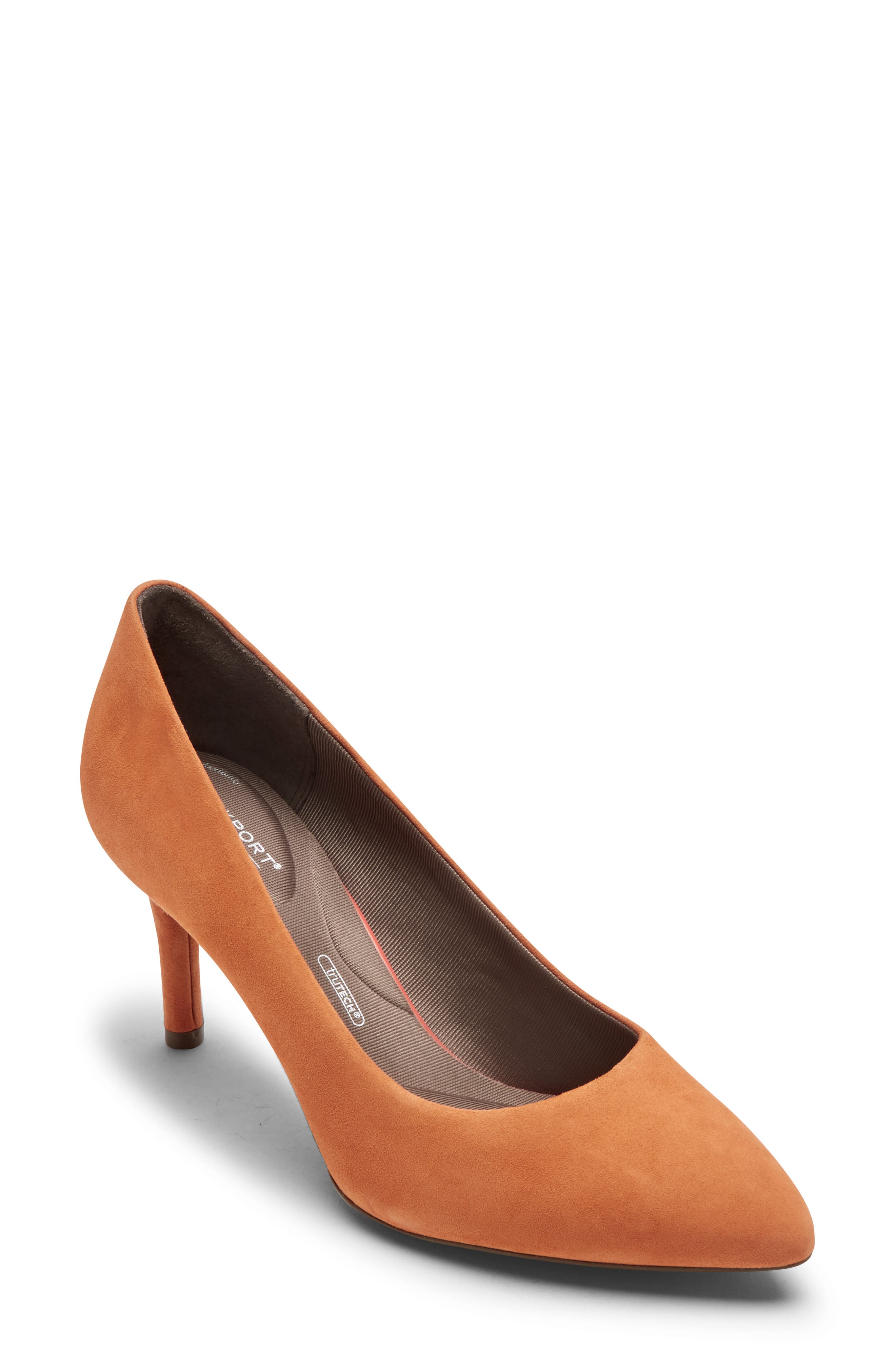 rockport suede pumps