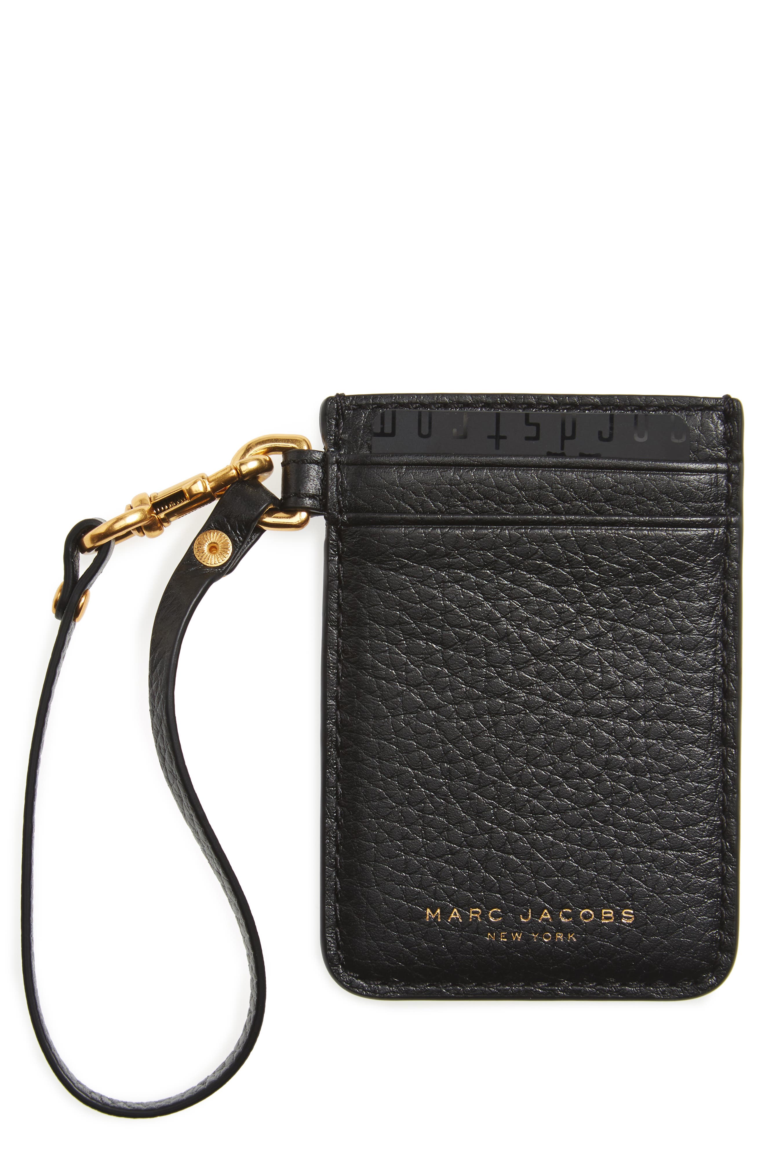 MARC JACOBS Commuter Leather Card Case Nordstrom