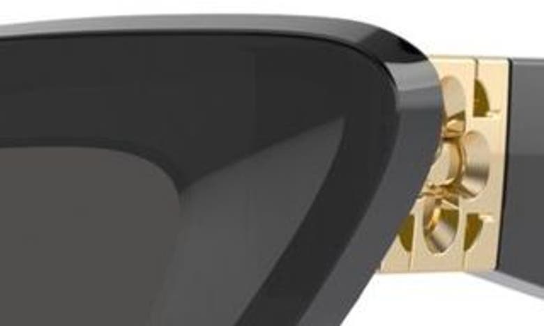 Shop Burberry 51mm Cat Eye Sunglasses In Dark Grey