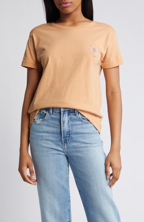 George Plus Women's Ruched Pointelle Tee 