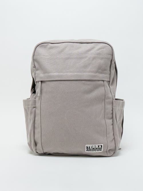 Shop Terra Thread Organic Cotton Backpack In Cloud Grey