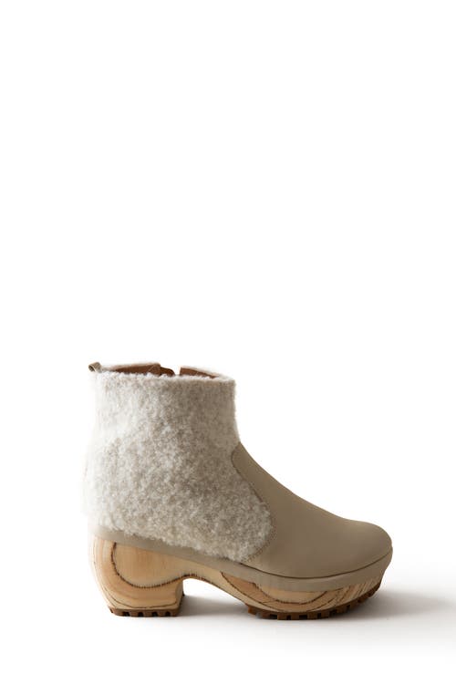 Shop Huma Blanco Lana Clog Boot In Ivory