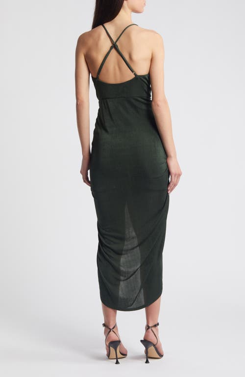 Shop Lulus Dreamy Date Surplice V-neck Midi Dress In Emerald