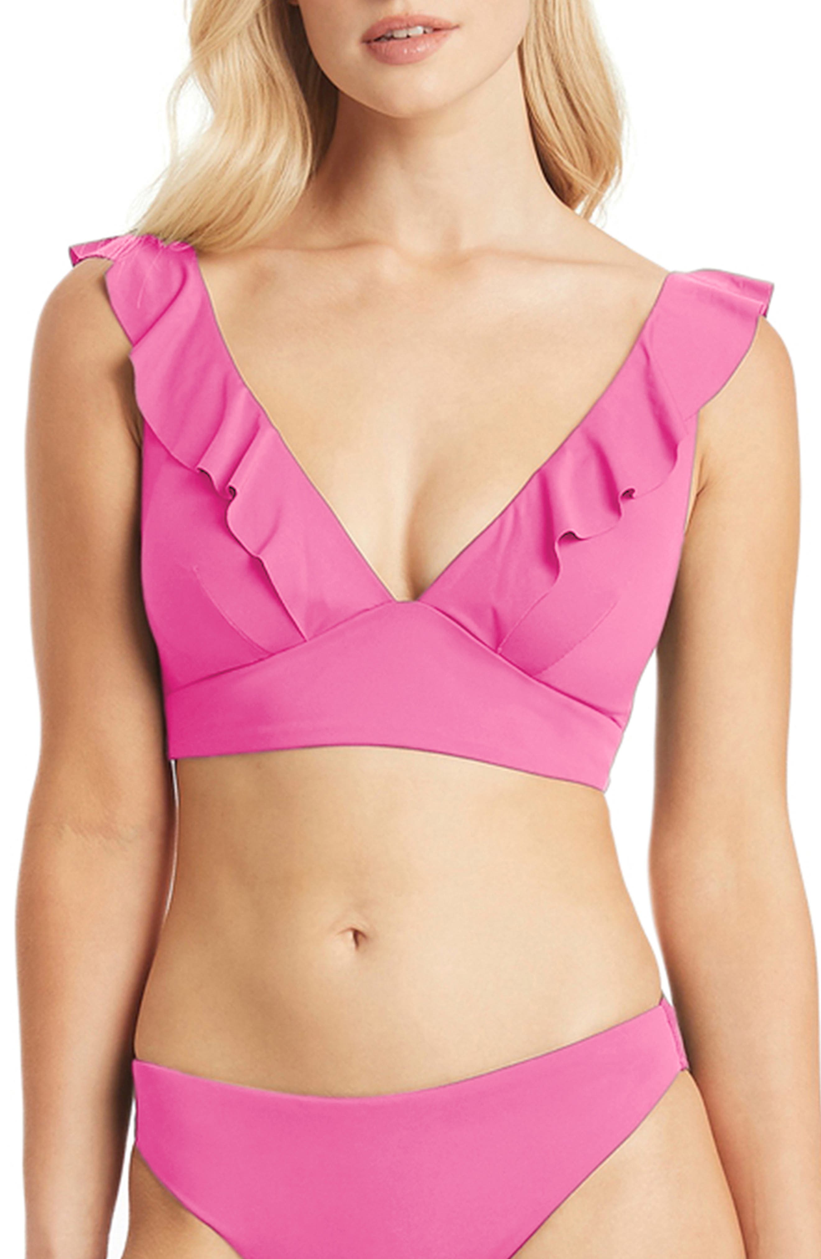 pink bathing suit top