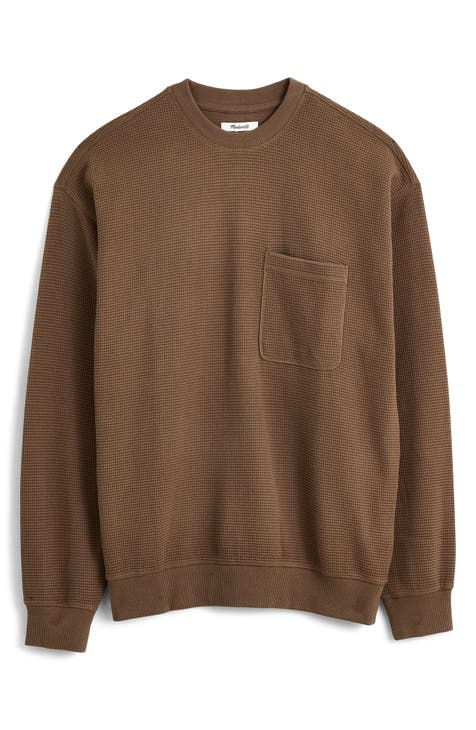 Brown Crewneck Sweatshirts for Men