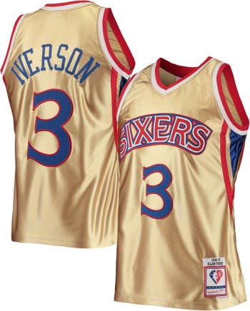  Mitchell & Ness Philadelphia 76ers Allen Iverson 1996 Home  Swingman Jersey (Medium) : Clothing, Shoes & Jewelry
