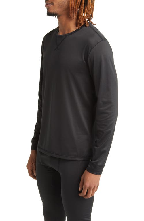 Rainforest Performance Base Layer Crewneck T-shirt In Black