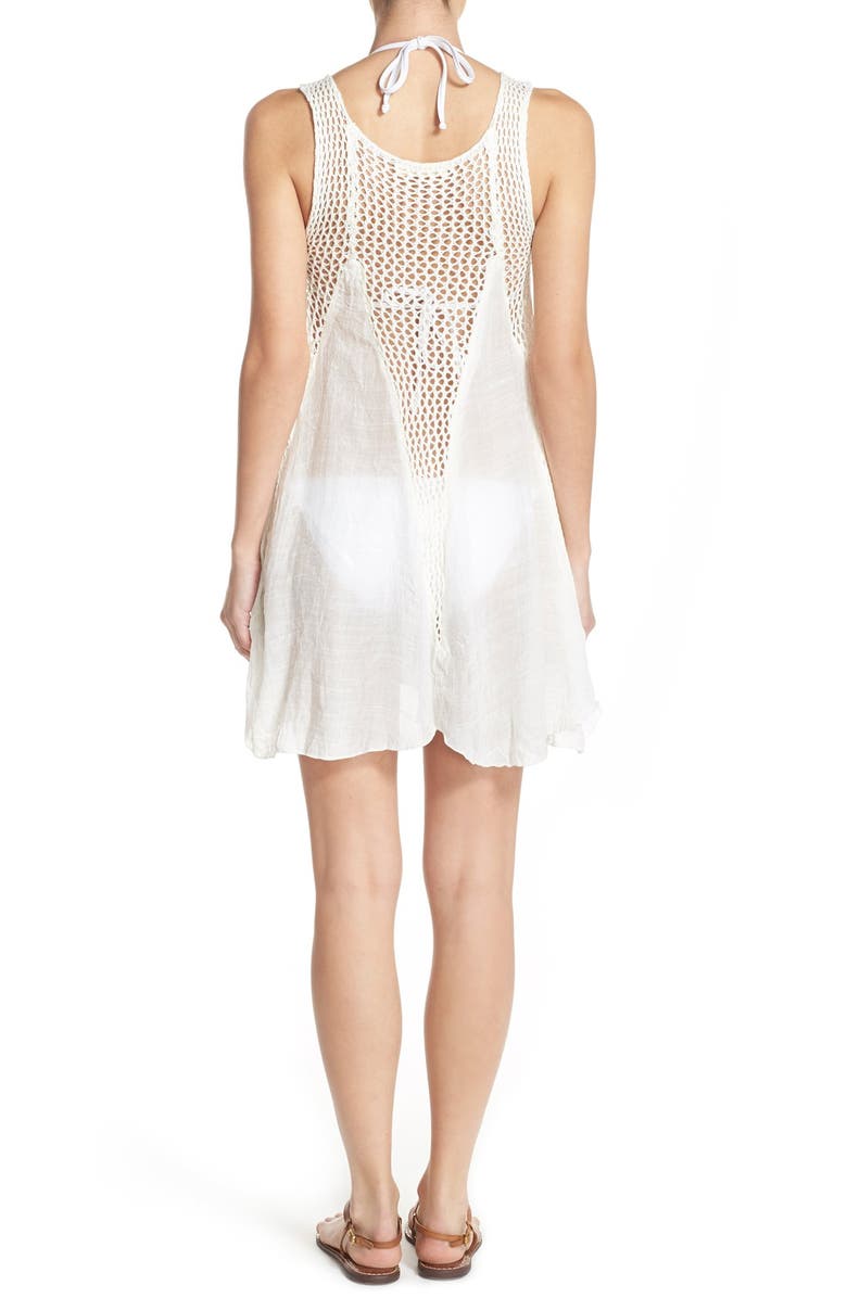 Elan Crochet Inset Cover Up Dress Nordstrom