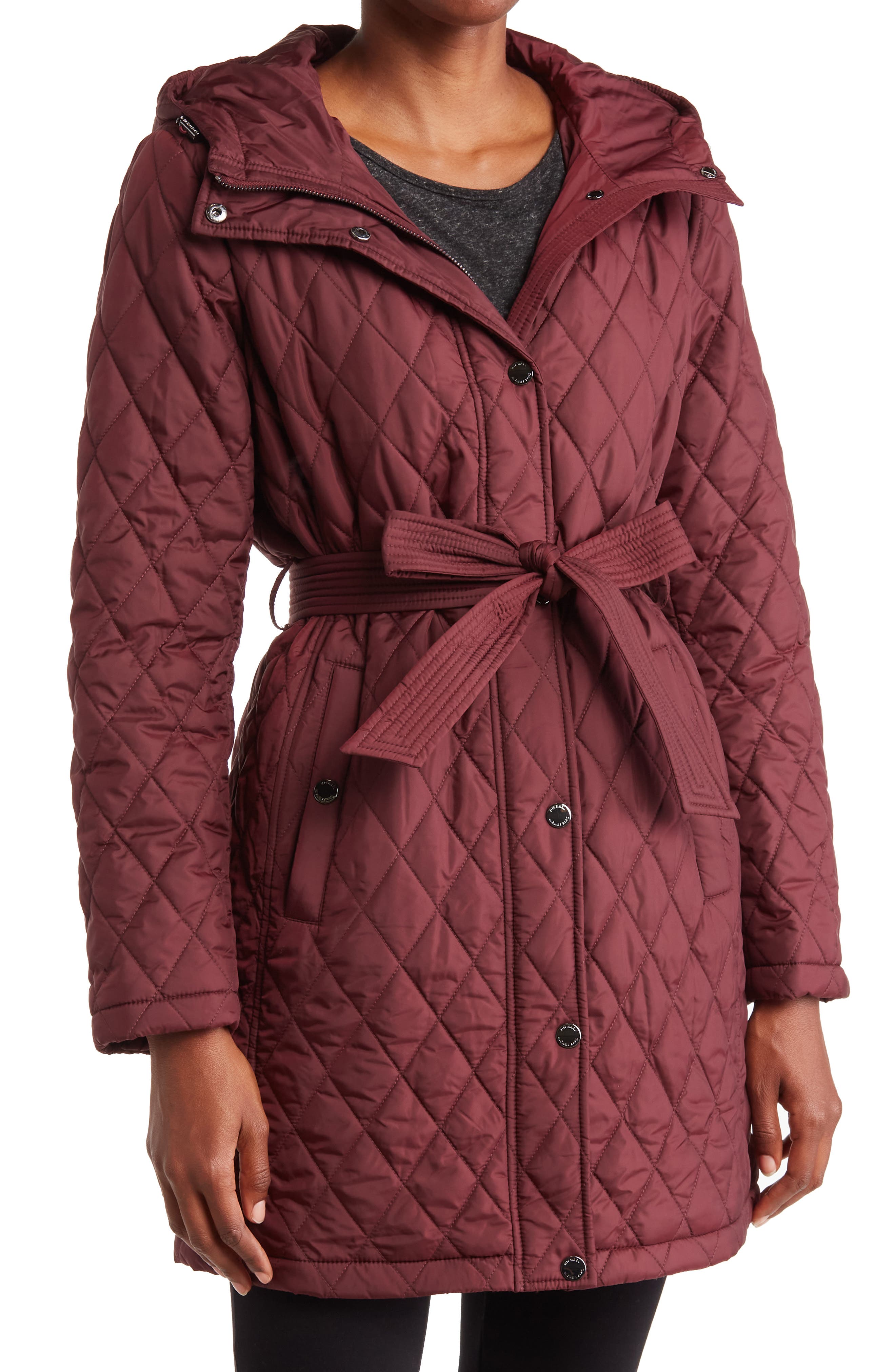 Water-Resistant Hooded Quilted Jacket 