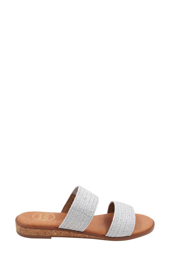 Shop Andre Assous Galia Featherweights™ Slide Sandal In Silver