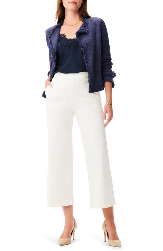 Shop Nic + Zoe Nic+zoe All Day High Waist Crop Wide Leg Jeans In Paper White