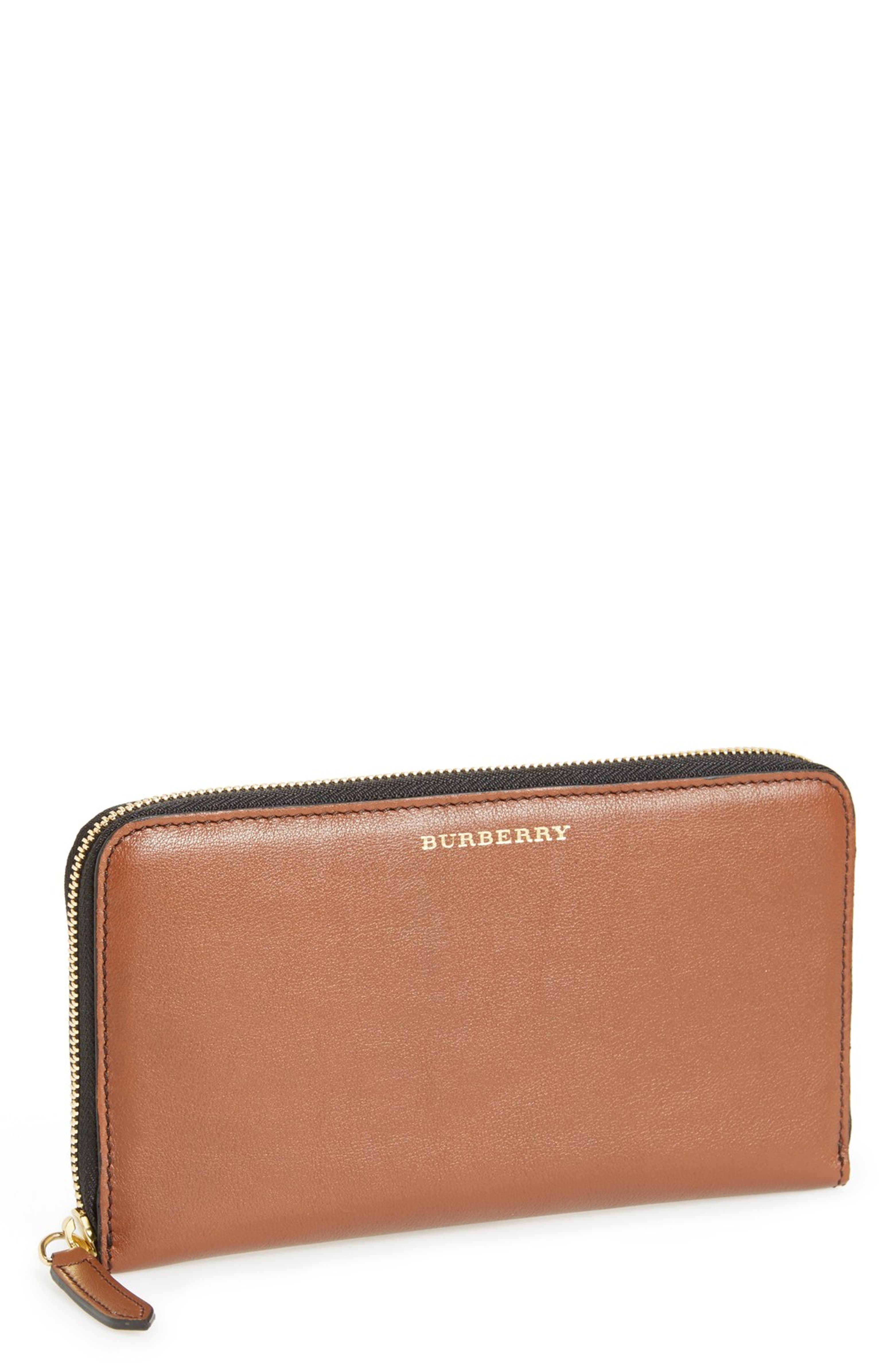 Burberry Leather Zip-Around Wallet | Nordstrom